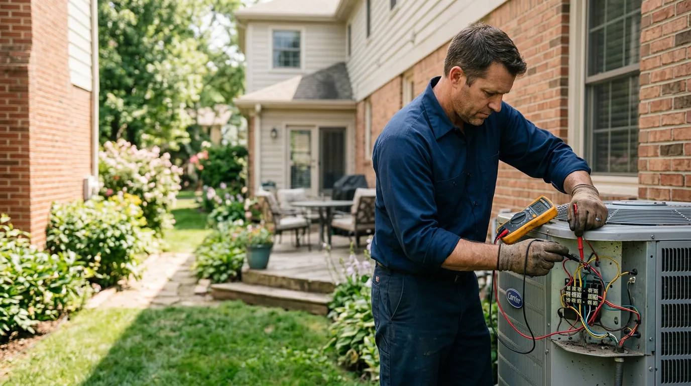 HVAC technician working near Boxborough, MA